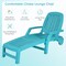 Costway Patio Adjustable Chaise Lounge Chair Folding Sun Lounger Recliner w/ Wheels Grey/Black/Coffee/Turquoise